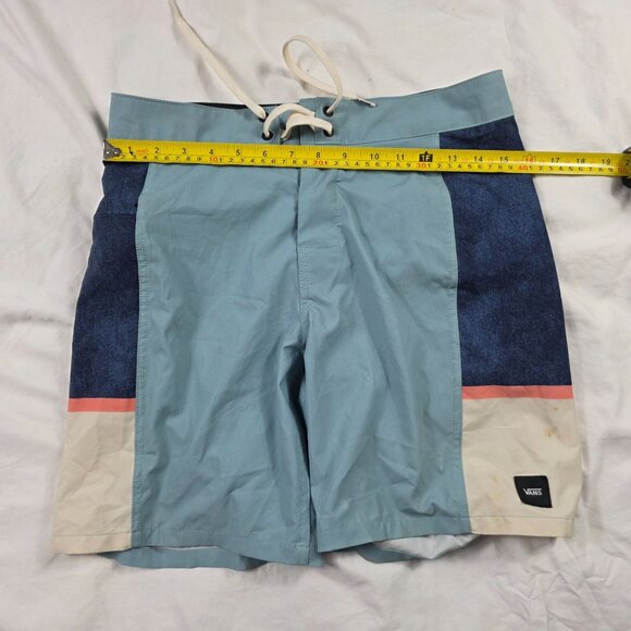 Vans Side Bar 18 Inch Mens Size 28 Board Shorts Blue Swimwear Outdoors Summer - Picture 9 of 12